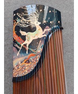 Guzheng standard 21 strings Painted deer pattern Chinese string instruments - $588.00