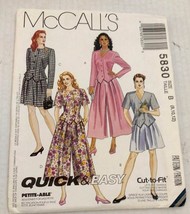 Vintage McCall&#39;s 5830 Jacket Split Skirt Culottes Sewing Pattern - £4.65 GBP