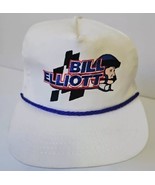 Vtg Bill Elliott Snapback Rope Hat Made In USA identity NASCAR White - €21,30 EUR