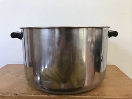 Vintage Farberware Stainless Steel Aluminum Clad 8 qt Soup Stock Pot Stockpot - £61.60 GBP