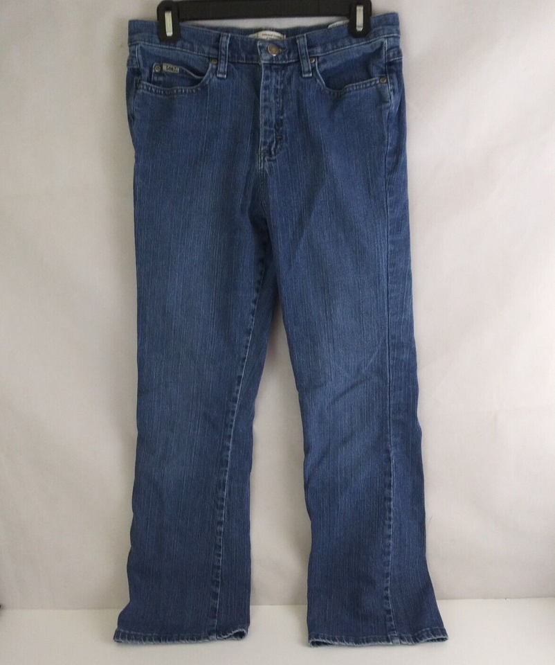 Lee Relaxed At The Waist Distressed Women&#39;s Bootcut Jeans Size 6 Short - $15.79