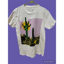 Vintage Death Valley T-Shirt SCW Brand Cactus Design - £13.29 GBP