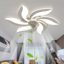 Modern Bedroom Ceiling Lamp With Smart Timing 60W, Led Flower Shape Flush Mount - £99.62 GBP