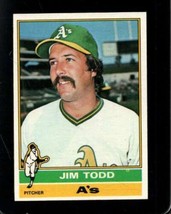 1976 Topps #221 Jim Todd Exmt Athletics *X104826 - £1.14 GBP