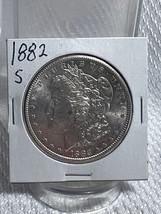 1882 S Silver 1$ Dollar Morgan US Coin 90% Silver - £118.83 GBP