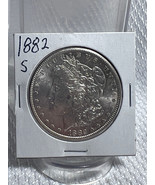 1882 S Silver 1$ Dollar Morgan US Coin 90% Silver - £119.49 GBP