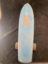 Vintage Blue Plastic Skateboard Continental Slick Universal Grabber Wheels 23&quot; L - £15.89 GBP