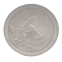 Frankoma J.F. 1969 Laid In A Manger Christmas Nativity Collectors Plate 8.25&quot; - £12.66 GBP