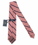 NEW Polo Ralph Lauren Silk Vintage Skinny Tie!  Pink with Navy Stripes  ... - $61.88 CAD