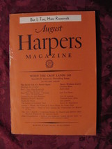 Harper&#39;s August 1936 Stuart Chase Carl Van Doren John Gunther Walter De La Mare - £6.94 GBP