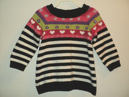 First Impressions Play Girl&#39;s Infant 24 Months Sweater Stripes Long Sleeves - £9.06 GBP