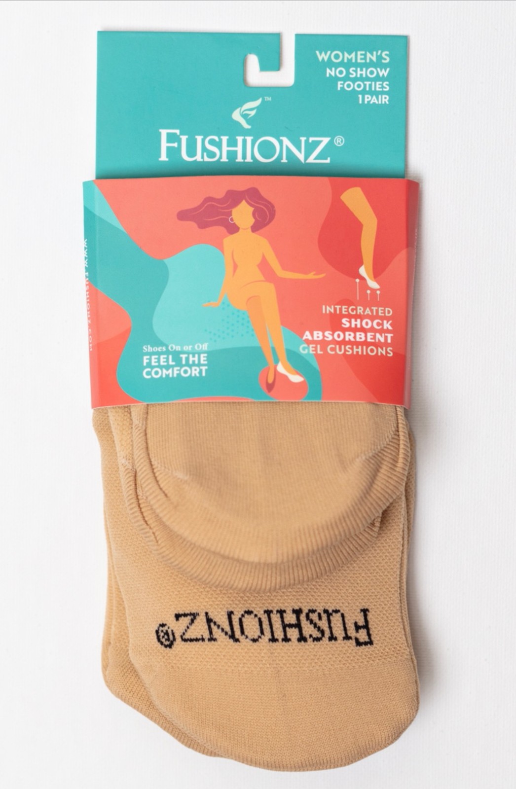 Fushionz - No Show Footie - Small - 1 Pair - $28.00