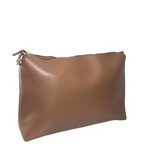 Melle Bianco Womens Brown Zip Shoulder Crossbody Bag with Detachable Strap - $45.00