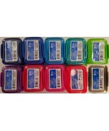 LOCK-TOP Snack Containers w Lids Stackable 5.2 Fl Oz, 2/Pk Select: Color - £2.79 GBP