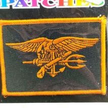 US Navy Seal Trident Flag Patch New Vintage - £9.63 GBP