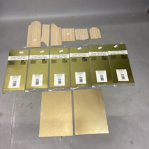 Set Of 6 Brass Sheets (New) And 6 Wood Planks For Model Ships - £15.27 GBP