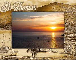 St. Thomas Laser Engraved Wood Picture Frame Landscape (4 x 6) - $29.99