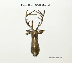 Faux Taxidermy Deer Head Resin DIY Wall Mount  Animal Head Wall Decor Gi... - £33.77 GBP