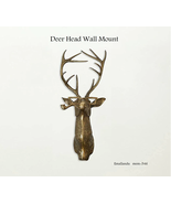 Faux Taxidermy Deer Head Resin DIY Wall Mount  Animal Head Wall Decor Gi... - £34.47 GBP