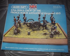 54mm 1/32 METAL HINCHLIFFE CALDER CRAFT FRENCH 8 PDR CANNON &amp; CREW NEVER... - $200.00