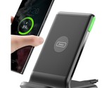 Wireless Charger, 15W Fast Wireless Charging Station With Sleep-Friendly... - £25.69 GBP