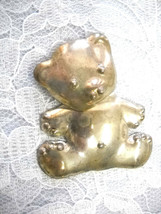 Vintage Taxco Sterling Silver Moving Body Teddy Bear Pin Brooch 925 Mexico TM33 - £35.41 GBP