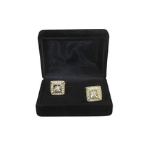 Men J.Valintin Cufflinks by Vitorofolo for French Cuff Shirt V39-63 Gold Diamond image 4