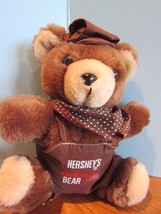 Hersheys Makes Life Bear Able 8&quot; Plush Stuffed Animal Hat Brown Candy - £8.63 GBP