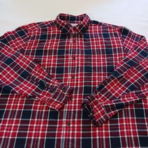 St. John's Bay Super Soft Button-Down Collar Flannel Shirt Men's XL Multi Plaid image 5