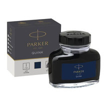 Parker Quink Permanent Ink Bottle - Blue/Black - £33.09 GBP