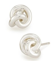 Kendra Scott Presleigh Love Knot Silver Stud Earrings - £43.15 GBP