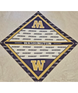 Washington Huskies UW Purple White Gold Bandana Handkerchief - $12.99