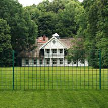 vidaXL Euro Fence Steel 65.6x2.6&#39; Green - $3,953.13 MXN