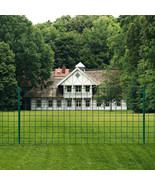 vidaXL Euro Fence Steel 65.6x2.6&#39; Green - $3,953.13 MXN