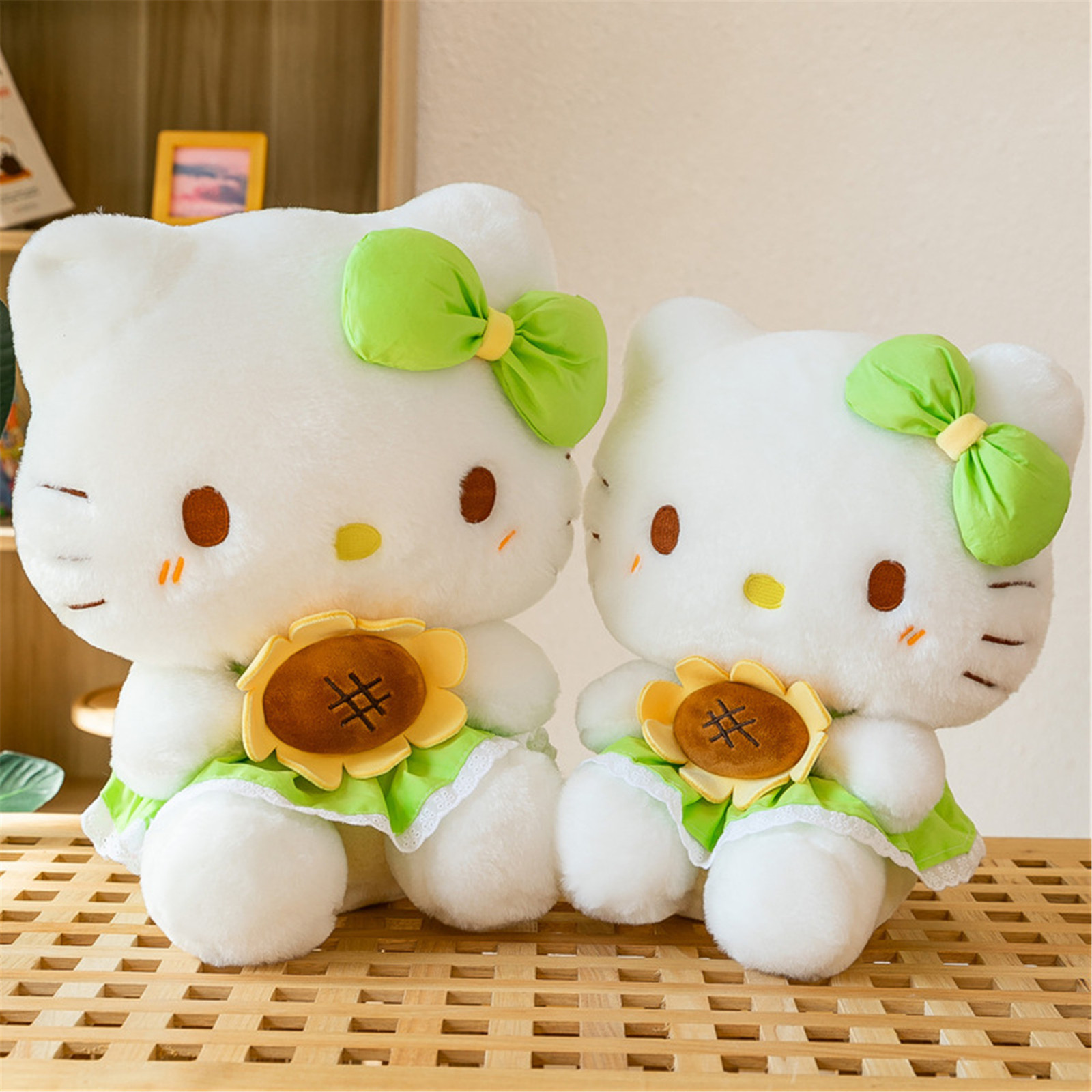 Primary image for Sunflower Hello Kitty Plush Doll Pillow Soft Stuffed Birthday Gift
