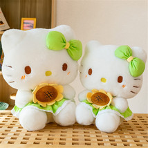 Sunflower Hello Kitty Plush Doll Pillow Soft Stuffed Birthday Gift - £18.08 GBP