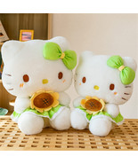 Sunflower Hello Kitty Plush Doll Pillow Soft Stuffed Birthday Gift - $31.44 CAD
