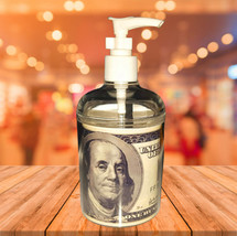 100 Dollar Bill Money Soap / Hand Sani. Refillable Dispenser Not just a label! - £9.80 GBP