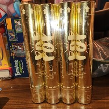NEW 4 Gender Reveal Confetti &amp; Powder Canons Gold Tube 2 Blue-Boy &amp; 2 Pi... - £14.82 GBP