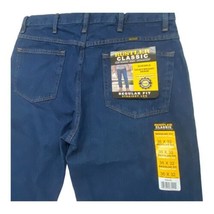 Rustler Reg Fit Straight Leg Heavyweight Blue Denim Work Jeans Men’s 36 32 NEW - £11.08 GBP