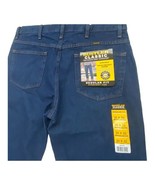 Rustler Reg Fit Straight Leg Heavyweight Blue Denim Work Jeans Men’s 36 ... - £10.35 GBP
