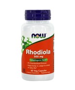 NOW Foods Rhodiola 3% Extract 500 mg., 60 Vegetarian Capsules - $32.94 CAD