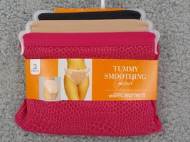 Blissful Benefits By Warners Panties 3 Pk Sz Xxxl 10 High Cut Tummy Smoothing - $12.99