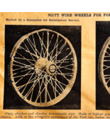 1917 Mott Ford Wire Wheels Automotive Advertisement Chas Miller Automobi... - €21,55 EUR