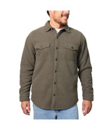 Freedom Foundry Men&#39;s Size 3XL XXXL Olive Fleece Lined Shirt Jacket NWT - $15.29