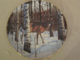 Birch Grove Buck Collector Plate Bruce Miller Wildlife Deer Woodland Royalty - $19.99