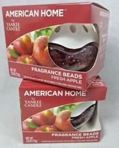 2X American Home by Yankee Candle Fresh Apple Fragrance Beads 2.6 Ounce Each  - £10.26 GBP