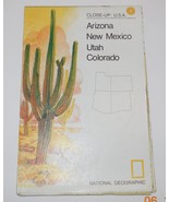 1977 National Geographic Close-Up Map #3  USA Southwest Utah Colorado Ar... - €8,59 EUR