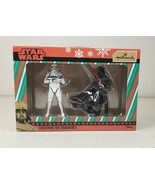 Star Wars Darth Vader Storm Trooper Hallmark Christmas Tree Ornaments NEW  - £15.30 GBP
