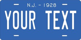 New Jersey 1928 License Plate Personalized Custom Car Bike Motorcycle Moped key - $10.99+